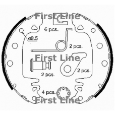 FBS128 FIRST LINE Комплект тормозных колодок