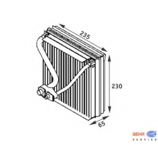 8FV 351 211-571 HELLA Испаритель, кондиционер