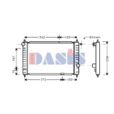 510170N AKS DASIS Радиатор, охлаждение двигателя