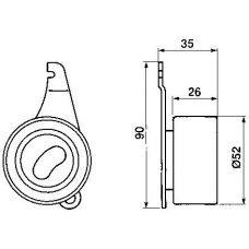 VKM 74001 SKF Натяжной ролик, ремень грм