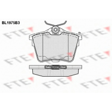 BL1975B3 FTE Комплект тормозных колодок, дисковый тормоз