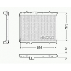 DRM21034 DENSO Радиатор, охлаждение двигателя