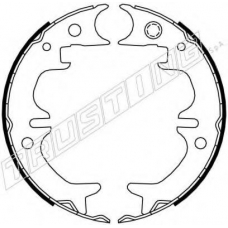 115.316 TRUSTING Комплект тормозных колодок, стояночная тормозная с