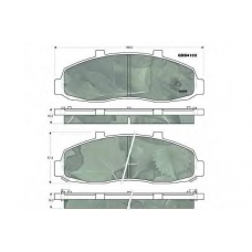 GDB4103 TRW Комплект тормозных колодок, дисковый тормоз