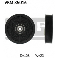 VKM 35016 SKF Паразитный / ведущий ролик, поликлиновой ремень