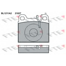 BL1211A2 FTE Комплект тормозных колодок, дисковый тормоз