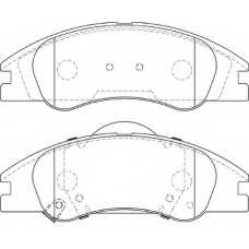 FD7362A NECTO Комплект тормозных колодок, дисковый тормоз