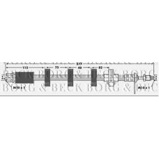 BBH6685 BORG & BECK Тормозной шланг