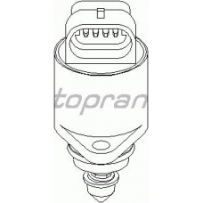 206 169 TOPRAN Поворотная заслонка, подвод воздуха