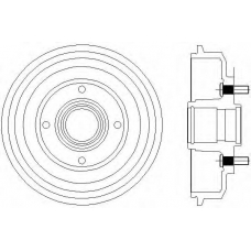 61225 PAGID Тормозной барабан