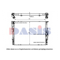 050045N AKS DASIS Радиатор, охлаждение двигателя