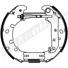 6392 TRUSTING Комплект тормозных колодок