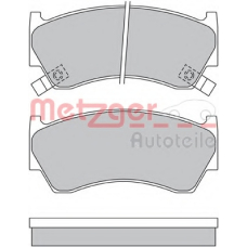 1170580 METZGER Комплект тормозных колодок, дисковый тормоз