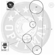 SK-1185 OPTIMAL Комплект ремня грм