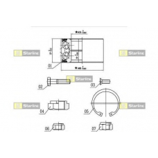 LO 00906 STARLINE Комплект подшипника ступицы колеса