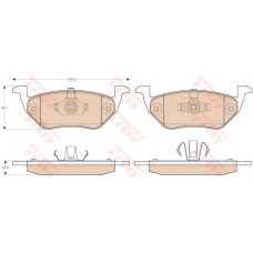 GDB1754 TRW Комплект тормозных колодок, дисковый тормоз