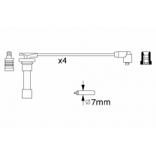 0 986 356 776 BOSCH Комплект проводов зажигания