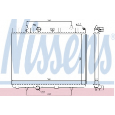636007 NISSENS Радиатор, охлаждение двигателя
