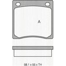 8110 10006 TRIDON Brake pads - front