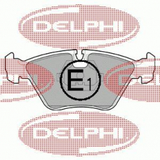 LP705 DELPHI Комплект тормозных колодок, дисковый тормоз