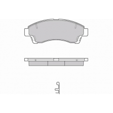 12-0903 E.T.F. Комплект тормозных колодок, дисковый тормоз