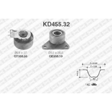 KD455.32 SNR Комплект ремня грм