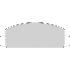 FD6553A NECTO Комплект тормозных колодок, дисковый тормоз