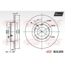 821255.6980 MAXTECH Тормозной диск