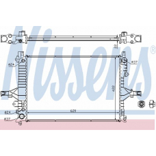 65552A NISSENS Радиатор, охлаждение двигателя