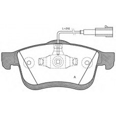 BPA1183.22 OPEN PARTS Комплект тормозных колодок, дисковый тормоз