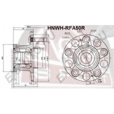 HNWH-RFA50R ASVA Ступица колеса