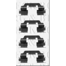 BBK1273 BORG & BECK Комплектующие, колодки дискового тормоза