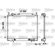 734146 VALEO Радиатор, охлаждение двигателя