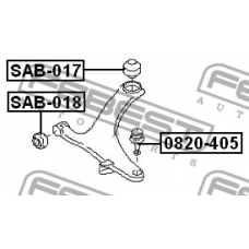 SAB-018 FEBEST Подвеска, рычаг независимой подвески колеса