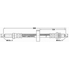 FBH6143 FIRST LINE Тормозной шланг