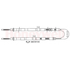 432176B BENDIX Трос, стояночная тормозная система