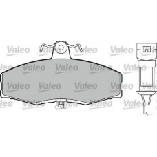 551010 VALEO Комплект тормозных колодок, дисковый тормоз