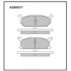 ADB0517 Allied Nippon Тормозные колодки