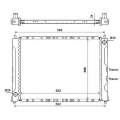 55425 NRF Радиатор, охлаждение двигателя