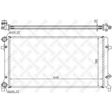 10-25204-SX STELLOX Радиатор, охлаждение двигателя