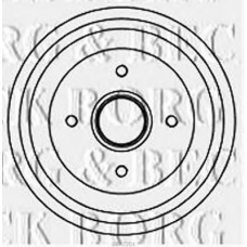 BBR7201 BORG & BECK Тормозной барабан