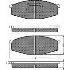 10262 BSF Комплект тормозных колодок, дисковый тормоз