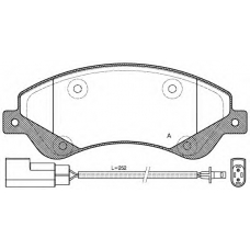 BPA1251.02 OPEN PARTS Комплект тормозных колодок, дисковый тормоз