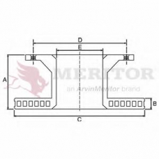 MBR1588 MERITOR Тормозной диск