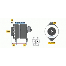 6 033 GB4 021 BOSCH Генератор