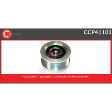 CCP41101 CASCO Ременный шкив, генератор