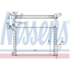 63019A NISSENS Радиатор, охлаждение двигателя