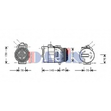 851366N AKS DASIS Компрессор, кондиционер