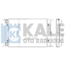 138800 KALE OTO RADYATOR Радиатор, охлаждение двигателя