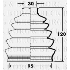 BCB2393 BORG & BECK Пыльник, приводной вал